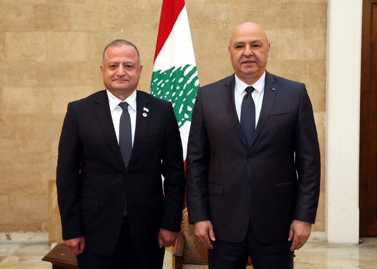 The Ambassador of Georgia has Presented His Letters of Credence to the President of the Republic of Lebanon