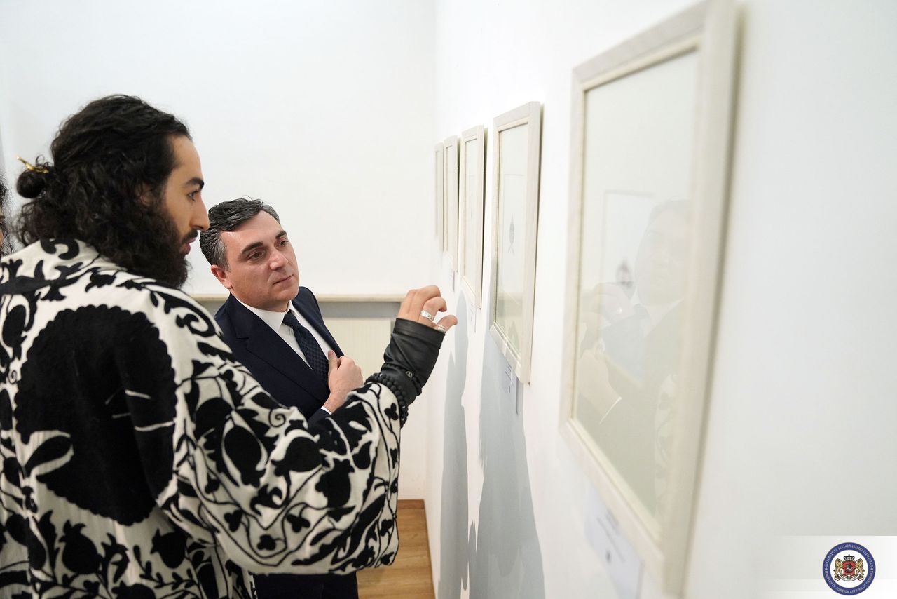Ilia Darchiashvili has attended the exhibition dedicated to the Georgian alphabet in Rome