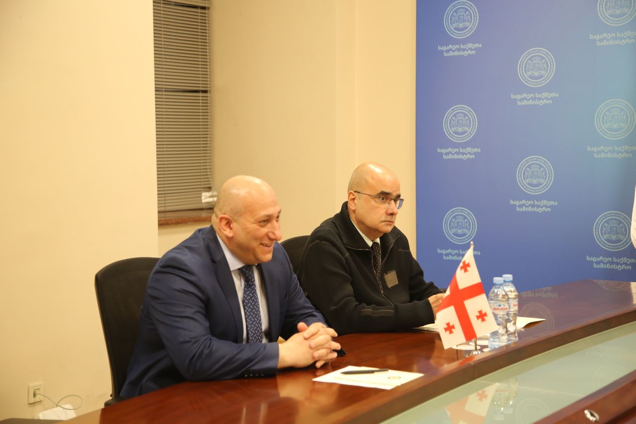ალექსანდრე ხვთისიაშვილმა შეხვედრა გამართა საქართველოში ისრაელის ელჩთან